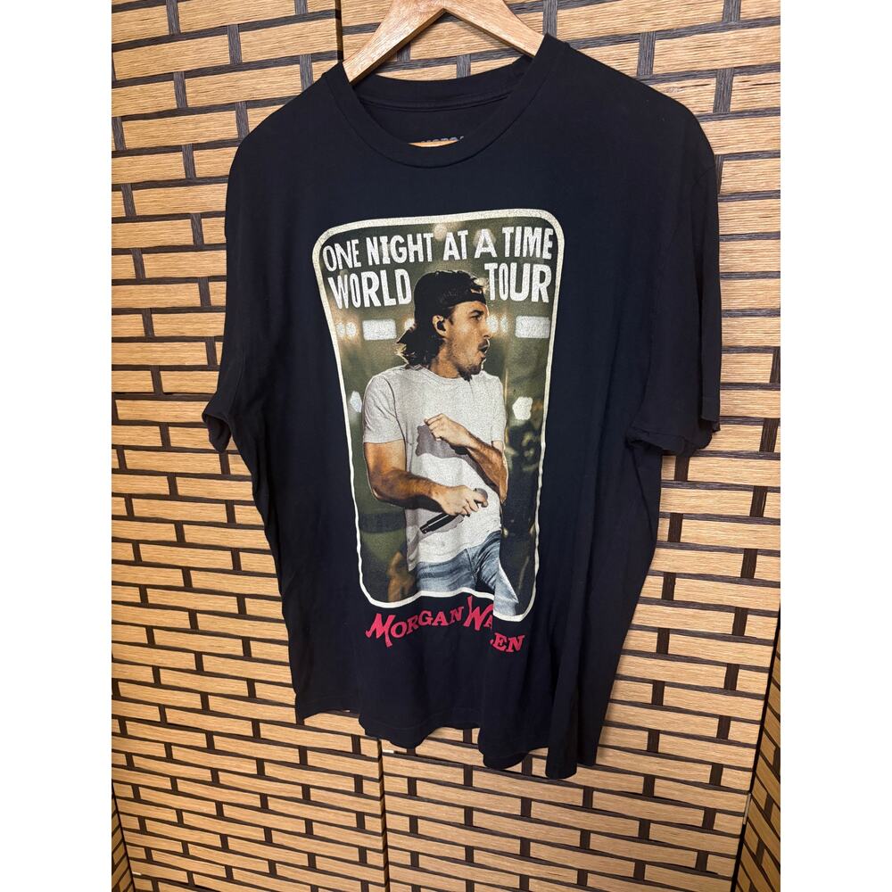 Morgan Wallen Black One Night At A Time World Tour Tee SIze Xl